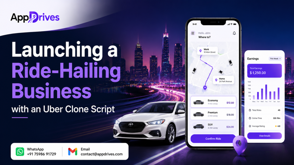A Complete Guide to Launching a Ride-Hailing Business with an Uber Clone Script